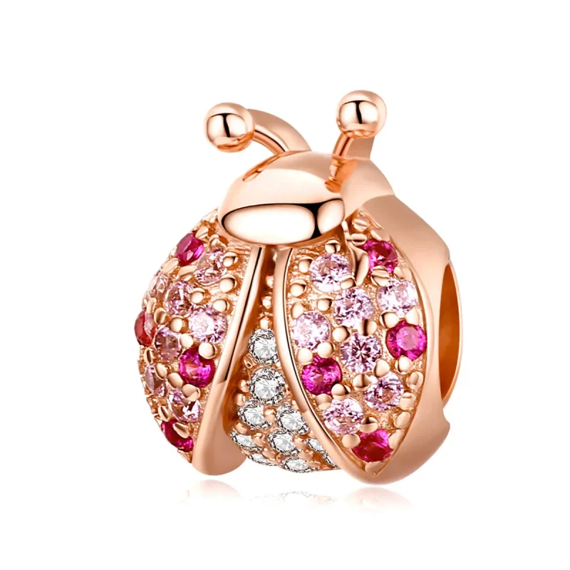 (image for) Rose Gold Ladybug Charm - PANDORA Style - SCC1120-C - Product Image