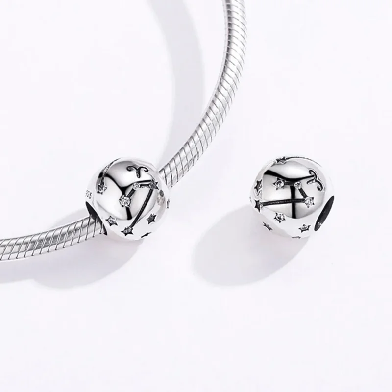 (image for) Silver Aries Charm - PANDORA Style - SCC1218-1 - View 4