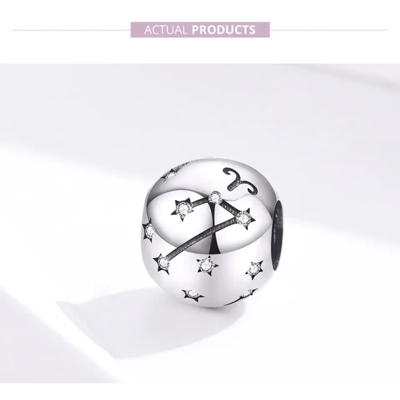 (image for) Silver Aries Charm - PANDORA Style - SCC1218-1 - View 5