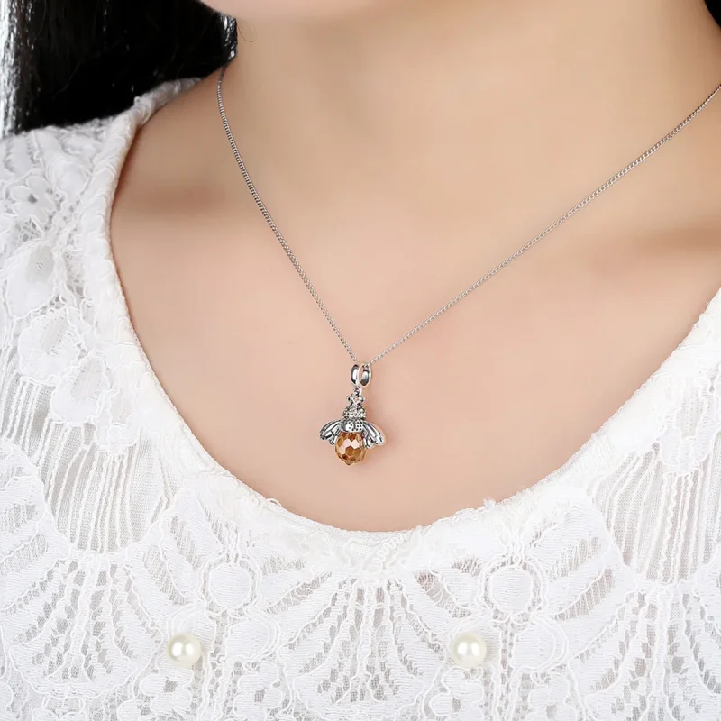 (image for) Silver Bee Dangle - PANDORA Style - SCC035 - View 2