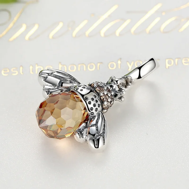(image for) Silver Bee Dangle - PANDORA Style - SCC035 - View 4