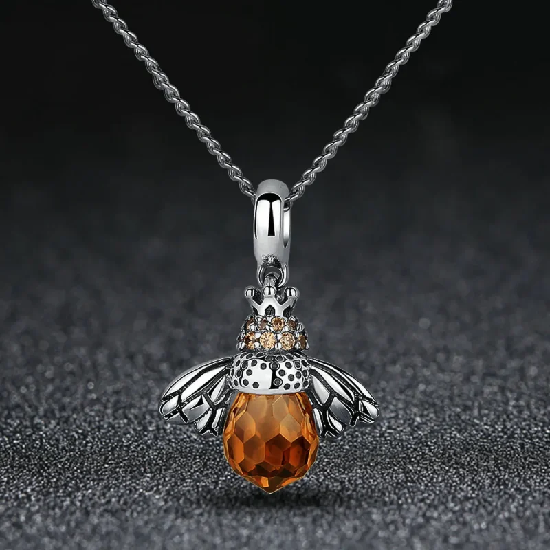 (image for) Silver Bee Dangle - PANDORA Style - SCC035 - View 6