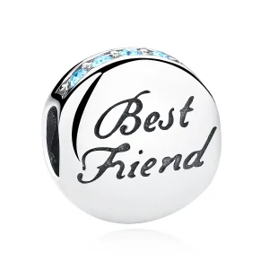 (image for) Silver Best Friend Charm - PANDORA Style - SCC022