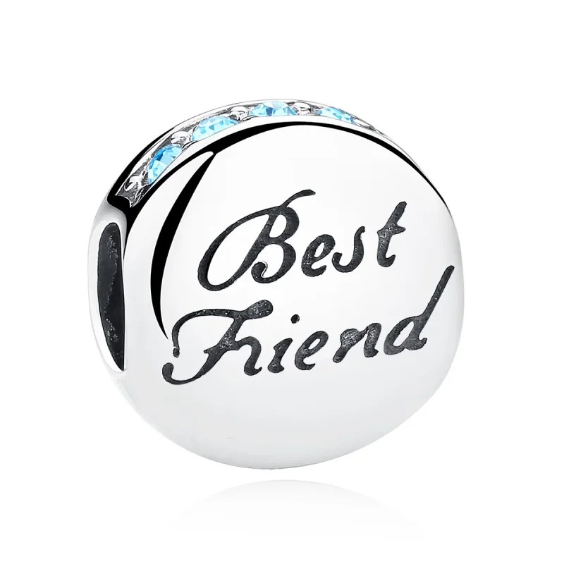 (image for) Silver Best Friend Charm - PANDORA Style - SCC022 - Product Image