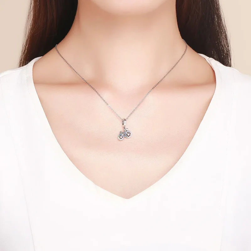 (image for) Silver Bicycle Dangle - PANDORA Style - SCC1082 - View 3