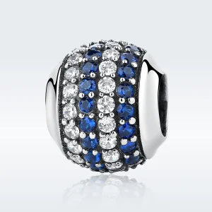 (image for) Silver Blue Coast Charm - PANDORA Style - SCC104