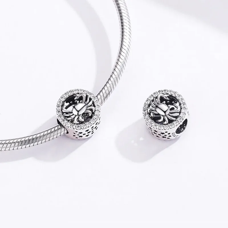 (image for) Silver Cancer Charm - PANDORA Style - SCC1213 - View 4