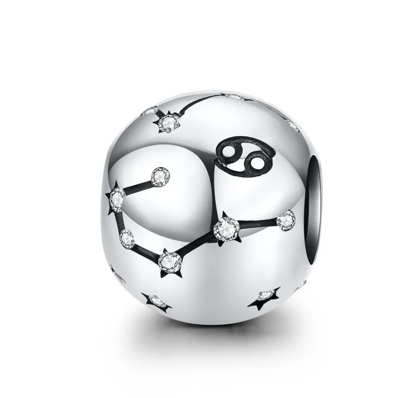 (image for) Silver Cancer Charm - PANDORA Style - SCC1218-4 - Product Image