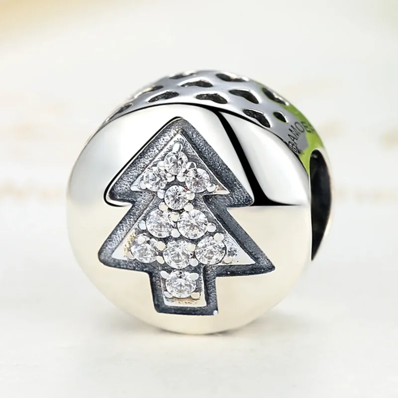 (image for) Silver Christmas Tree Charm - PANDORA Style - SCC064 - View 5