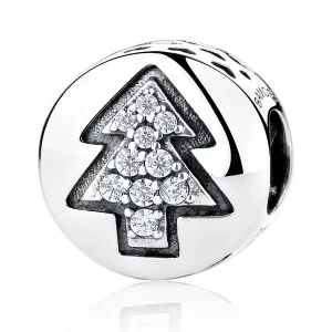 (image for) Silver Christmas Tree Charm - PANDORA Style - SCC064