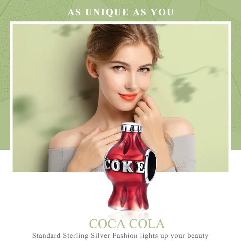 (image for) Silver Coca Cola Charm - PANDORA Style - SCC1159 - View 2