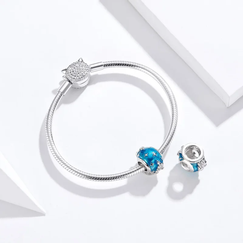 (image for) Silver Crystal Castle Charm - PANDORA Style - SCC1225 - View 3