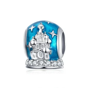 (image for) Silver Crystal Castle Charm - PANDORA Style - SCC1225