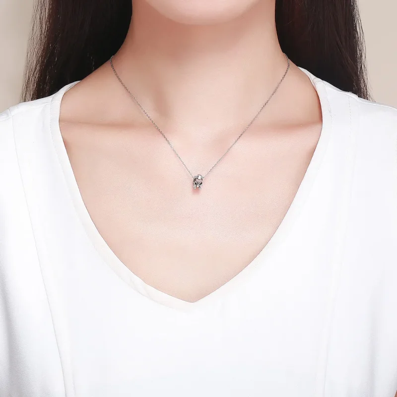 (image for) Silver Cute Cattle Charm - PANDORA Style - SCC1049 - View 3