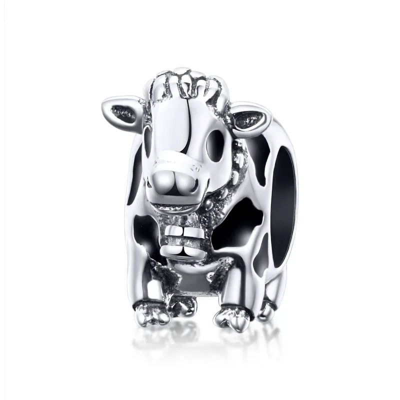 (image for) Silver Cute Cattle Charm - PANDORA Style - SCC1049 - Product Image