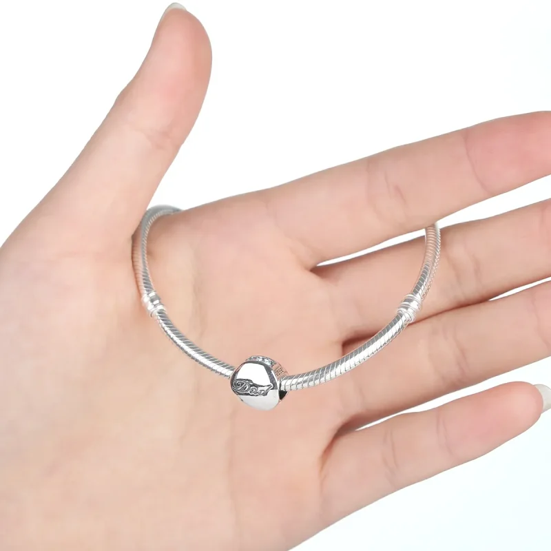 (image for) Silver Dad Charm - PANDORA Style - SCC006 - View 2