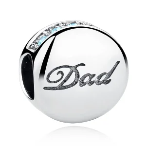 (image for) Silver Dad Charm - PANDORA Style - SCC006
