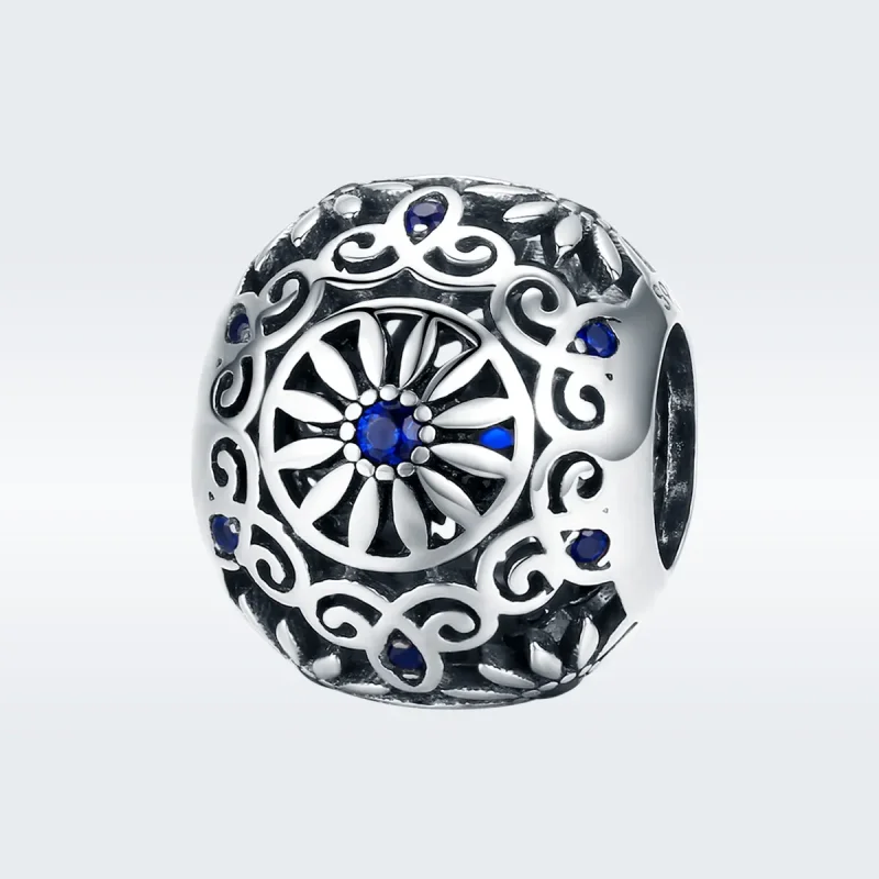 (image for) Silver Daisy Charm - PANDORA Style - SCC1119 - View 3