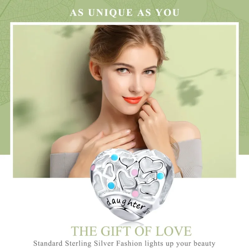 (image for) Silver Daughter Charm - PANDORA Style - SCC1152 - View 2