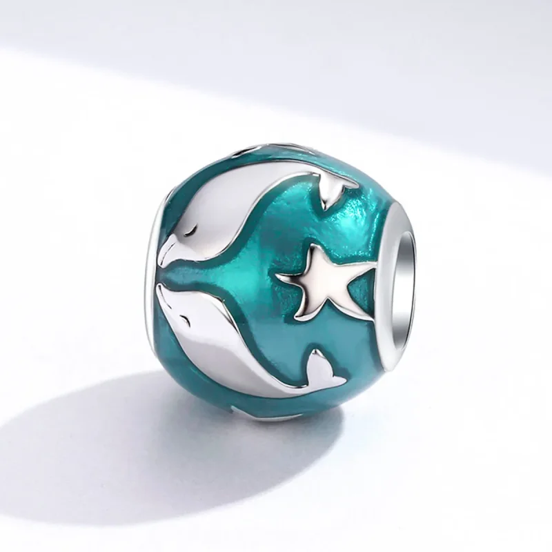 (image for) Silver Dolphin Charm - PANDORA Style - SCC1295 - View 4