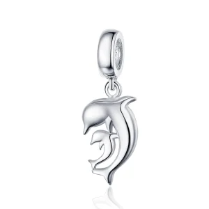 (image for) Silver Dolphin Dangle - PANDORA Style - SCC1206