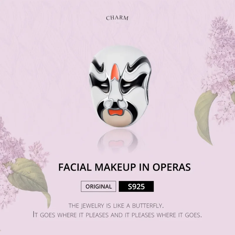 (image for) Silver Facial Makeup In Operas Charm - PANDORA Style - SCC1192 - View 2