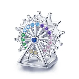 (image for) Silver Ferris Wheel Charm - PANDORA Style - SCC1028