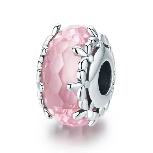 (image for) Silver Floret Murano Glass Charm - PANDORA Style - SCC1282