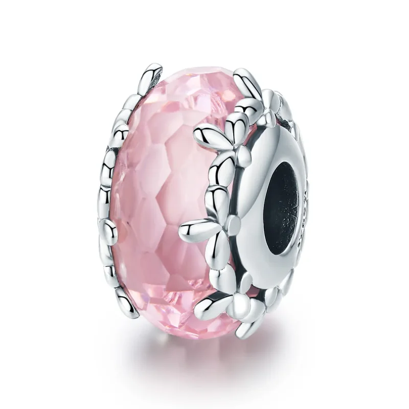 (image for) Silver Floret Murano Glass Charm - PANDORA Style - SCC1282 - Product Image