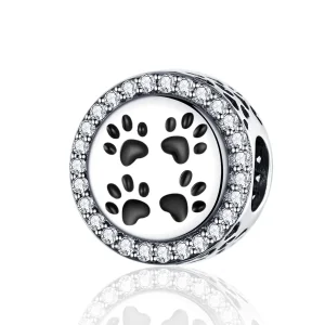 (image for) Silver Footprints Charm - PANDORA Style - SCC1186
