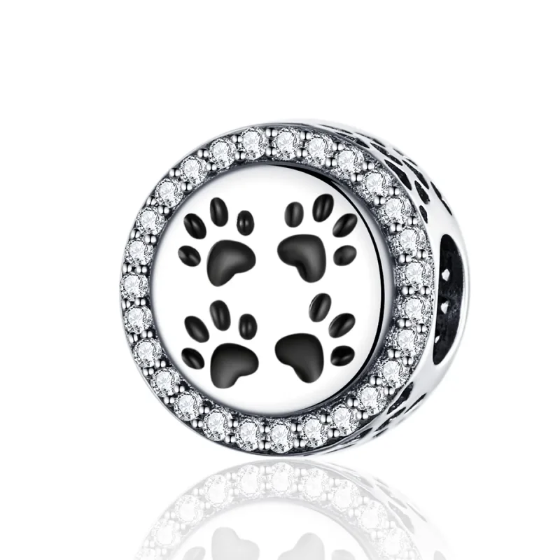 (image for) Silver Footprints Charm - PANDORA Style - SCC1186 - Product Image