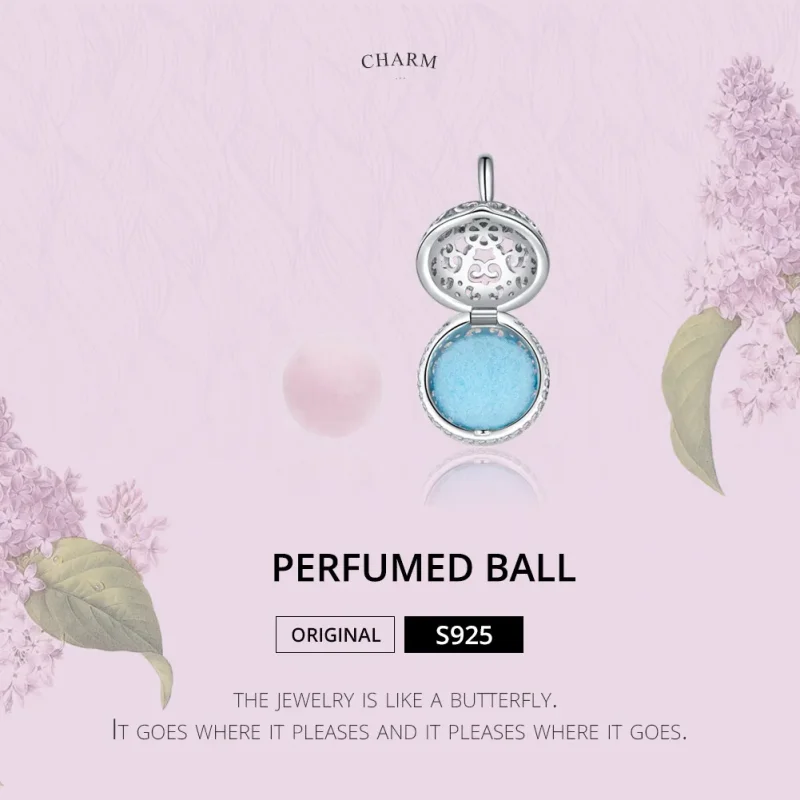 (image for) Silver Fragrant Ball Charm - PANDORA Style - SCC1198 - View 2