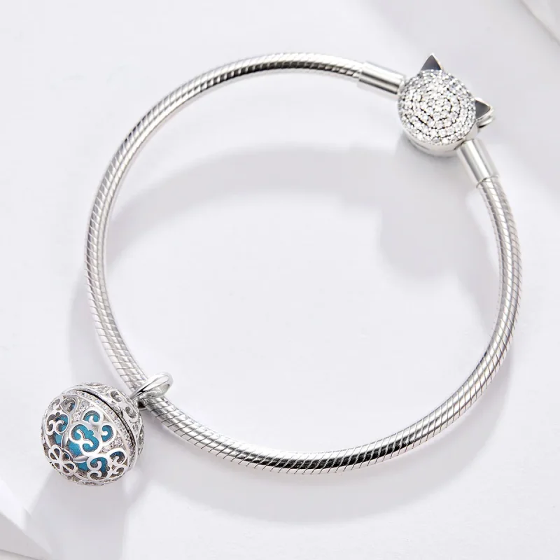 (image for) Silver Fragrant Ball Charm - PANDORA Style - SCC1198 - View 5