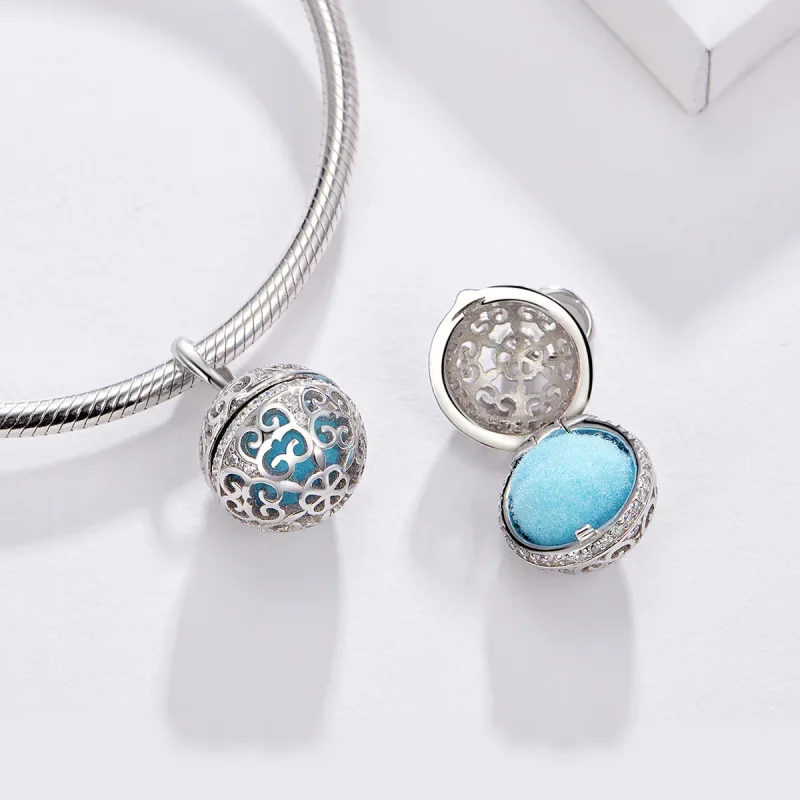 (image for) Silver Fragrant Ball Charm - PANDORA Style - SCC1198 - View 6