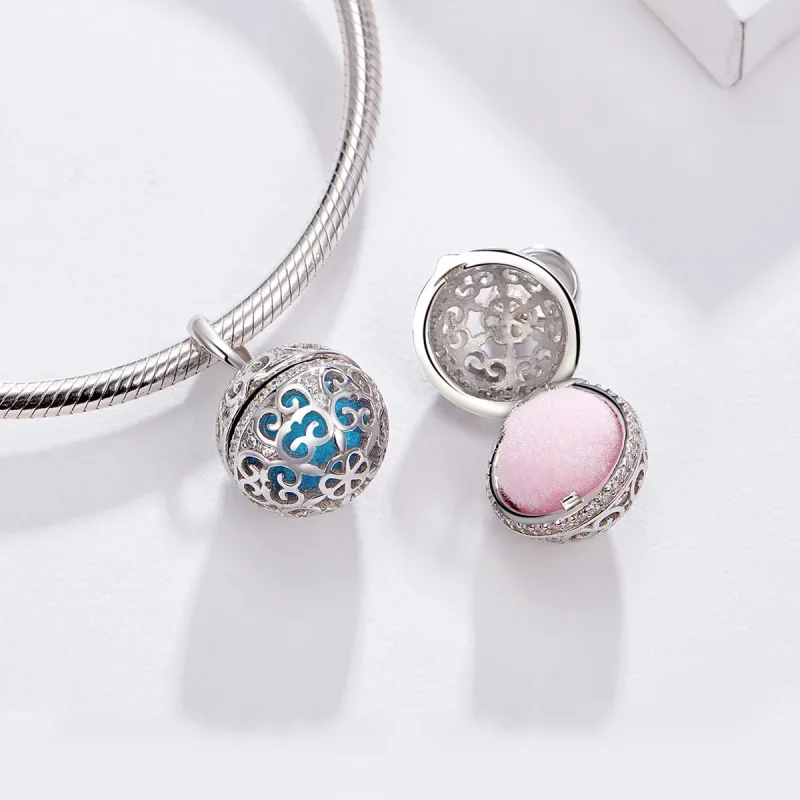 (image for) Silver Fragrant Ball Charm - PANDORA Style - SCC1198 - View 7