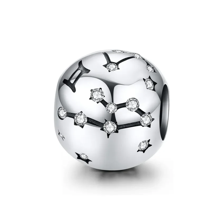 (image for) Silver Gemini Charm - PANDORA Style - SCC1218-3 - Product Image