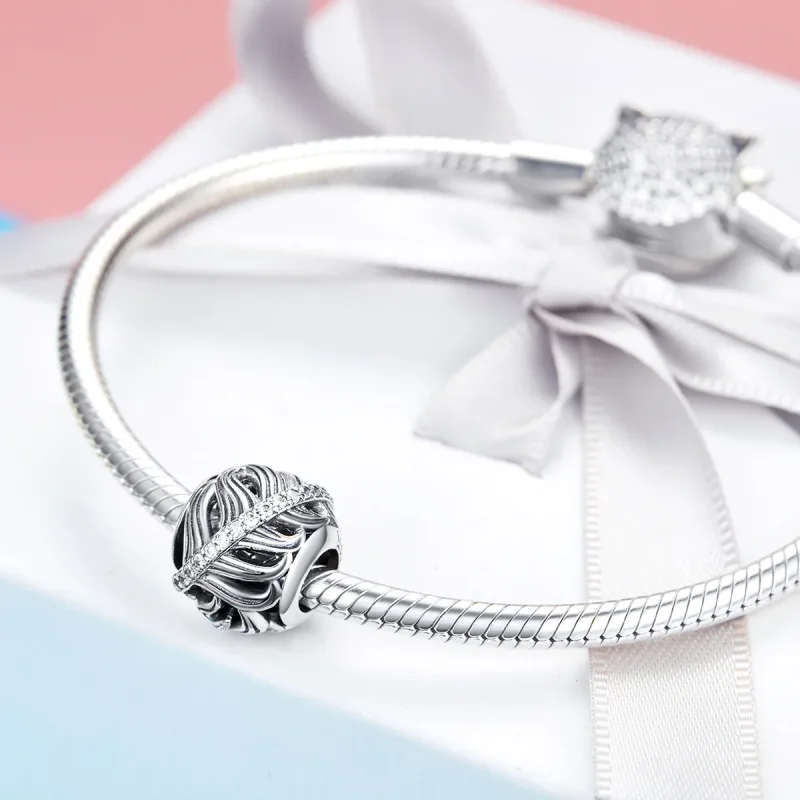 (image for) Silver Gently Love Charm - PANDORA Style - SCC1065 - View 3