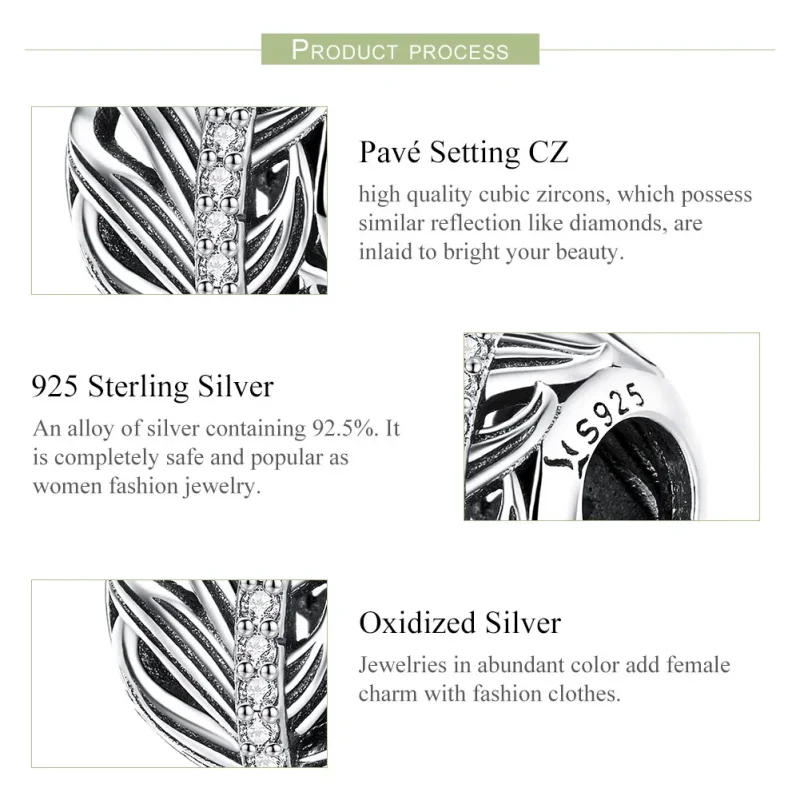 (image for) Silver Gently Love Charm - PANDORA Style - SCC1065 - View 5