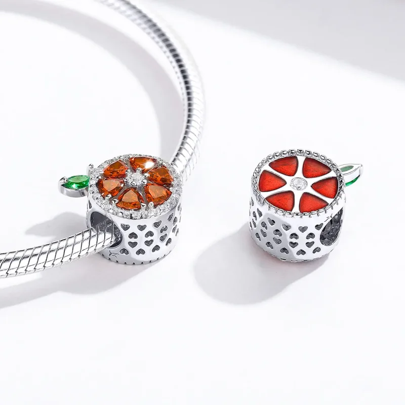 (image for) Silver Grapefruit Charm - PANDORA Style - SCC1277 - View 4