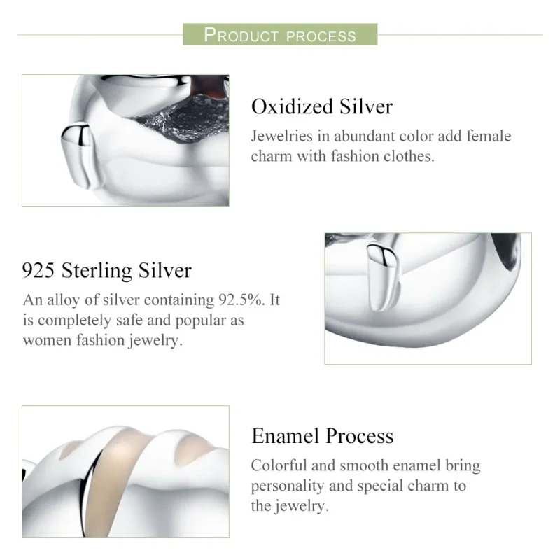 (image for) Silver Hamster Charm - PANDORA Style - SCC1133 - View 5