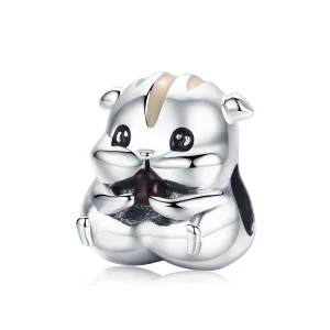 (image for) Silver Hamster Charm - PANDORA Style - SCC1133