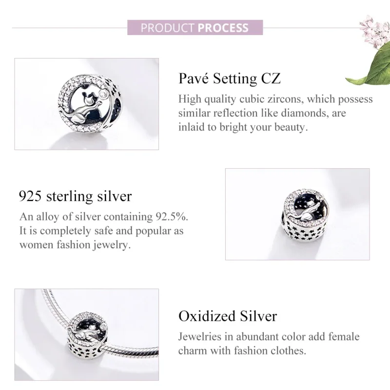 (image for) Silver Happy Kitten Charm - PANDORA Style - SCC1203 - View 4