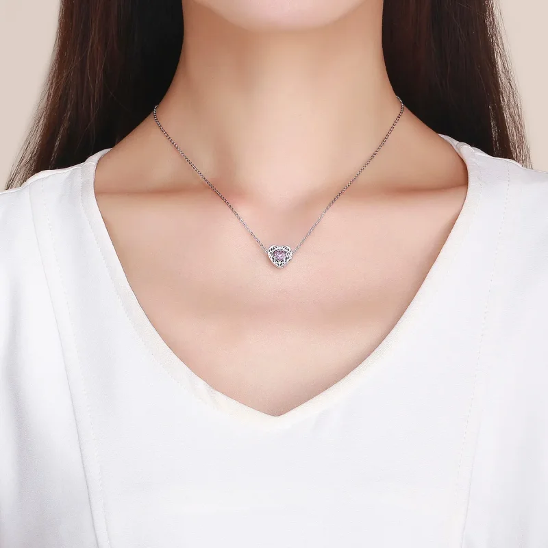 (image for) Silver Heart Charm - PANDORA Style - SCC1109 - View 4