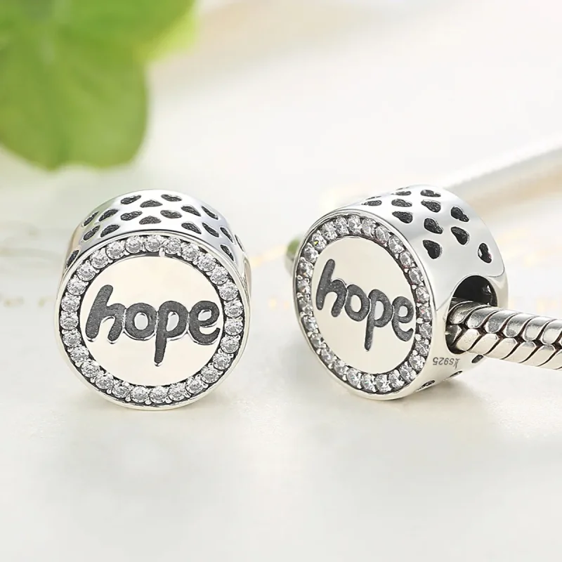 (image for) Silver Hope Charm - PANDORA Style - SCC088 - View 2