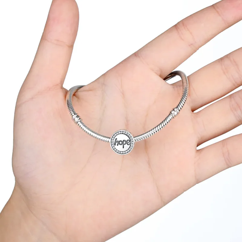 (image for) Silver Hope Charm - PANDORA Style - SCC088 - View 3
