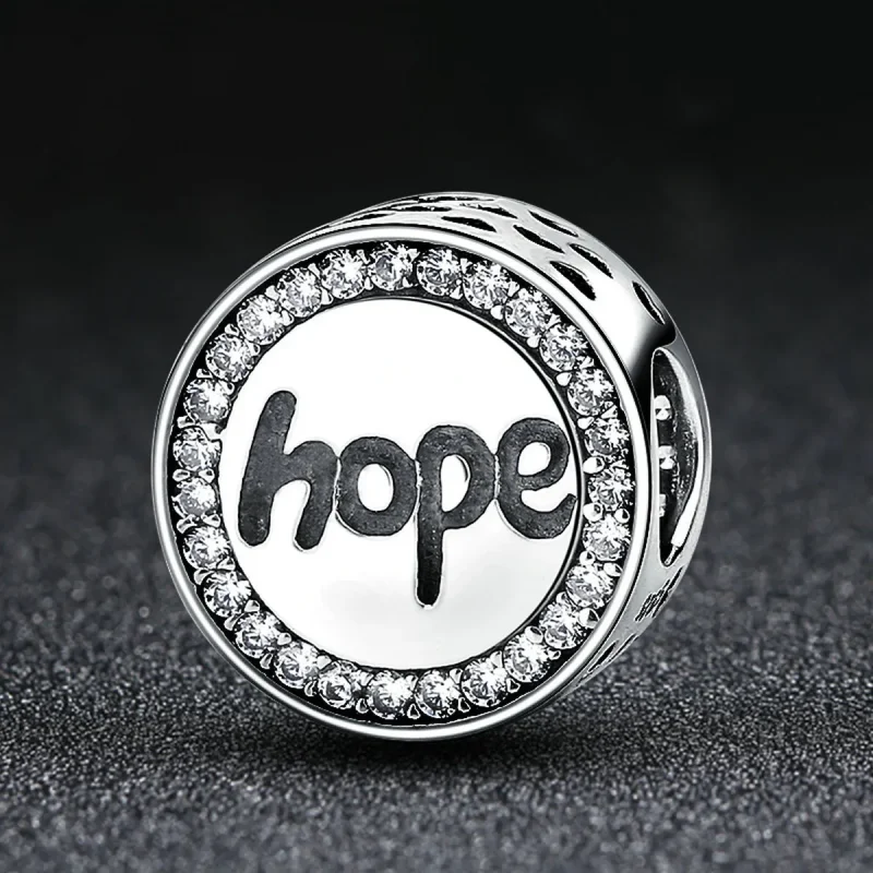(image for) Silver Hope Charm - PANDORA Style - SCC088 - View 4