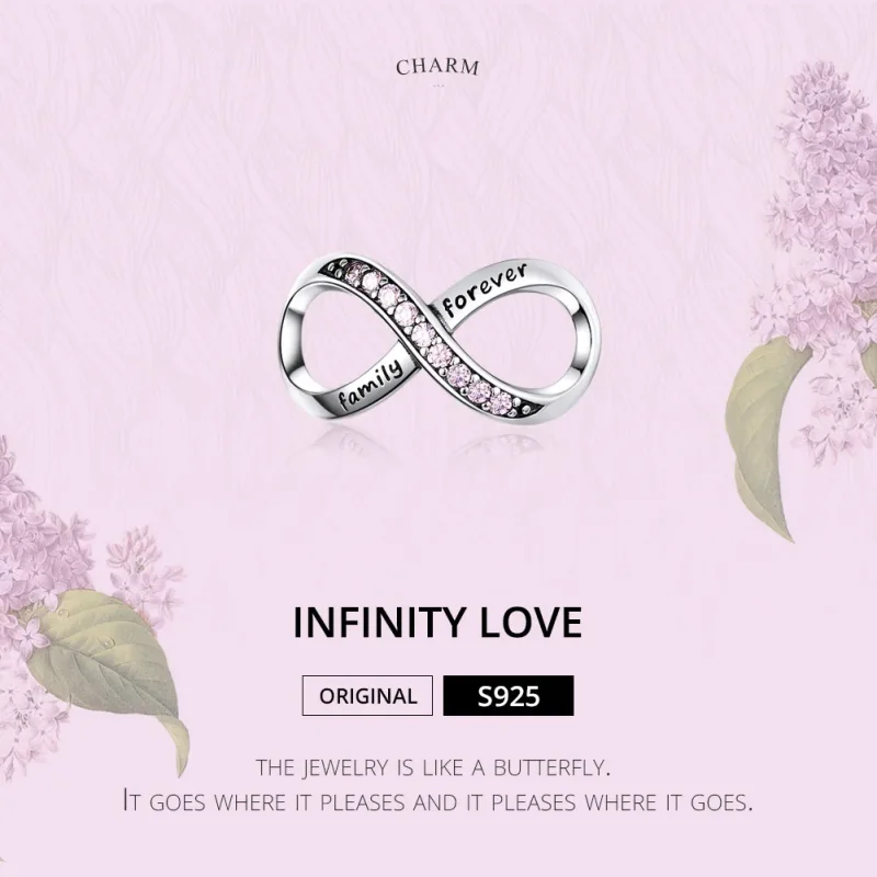 (image for) Silver Infinity Charm - PANDORA Style - SCC1146-Pk - View 2