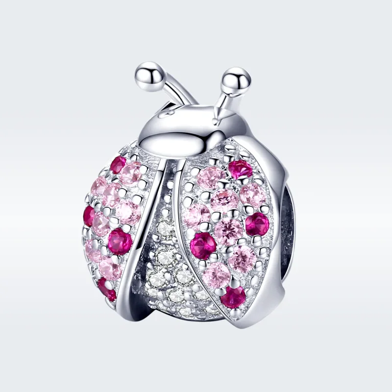 (image for) Silver Ladybug Charm - PANDORA Style - SCC1120 - View 3