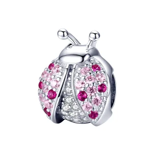 (image for) Silver Ladybug Charm - PANDORA Style - SCC1120