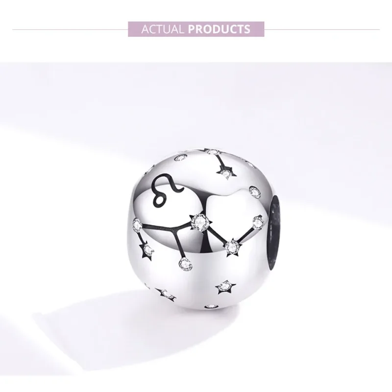 (image for) Silver Leo Charm - PANDORA Style - SCC1218-5 - View 2
